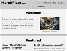 Tablet Screenshot of marekfiser.com